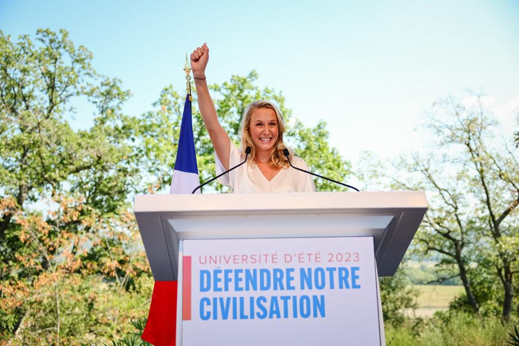 Marion Le Pen critica la Franc