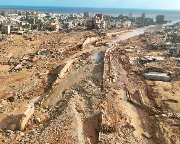 Pioggia disastrosa in Libia p