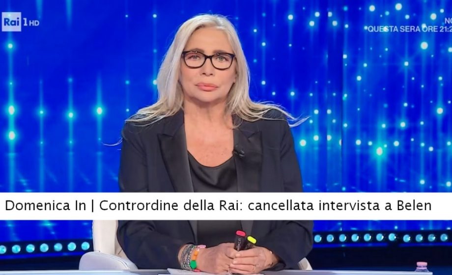 Domenica In Rai annulla inte