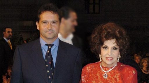 Gina Lollobrigida e il figlio