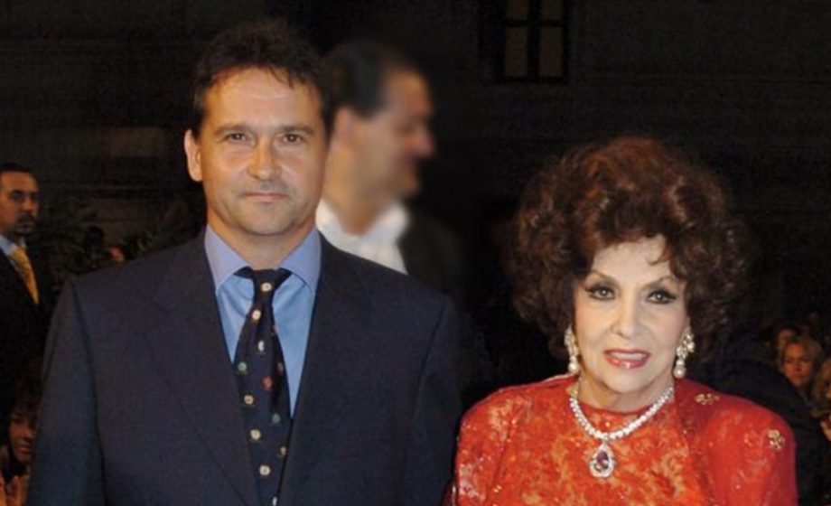 Gina Lollobrigida e il figlio