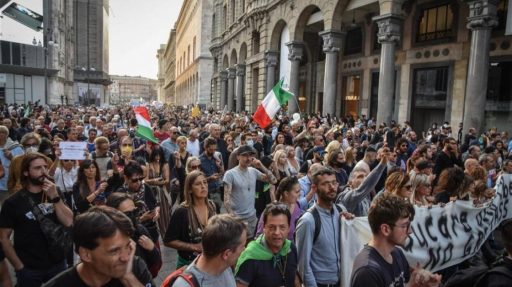 Proteste in tutta Italia 22Blo