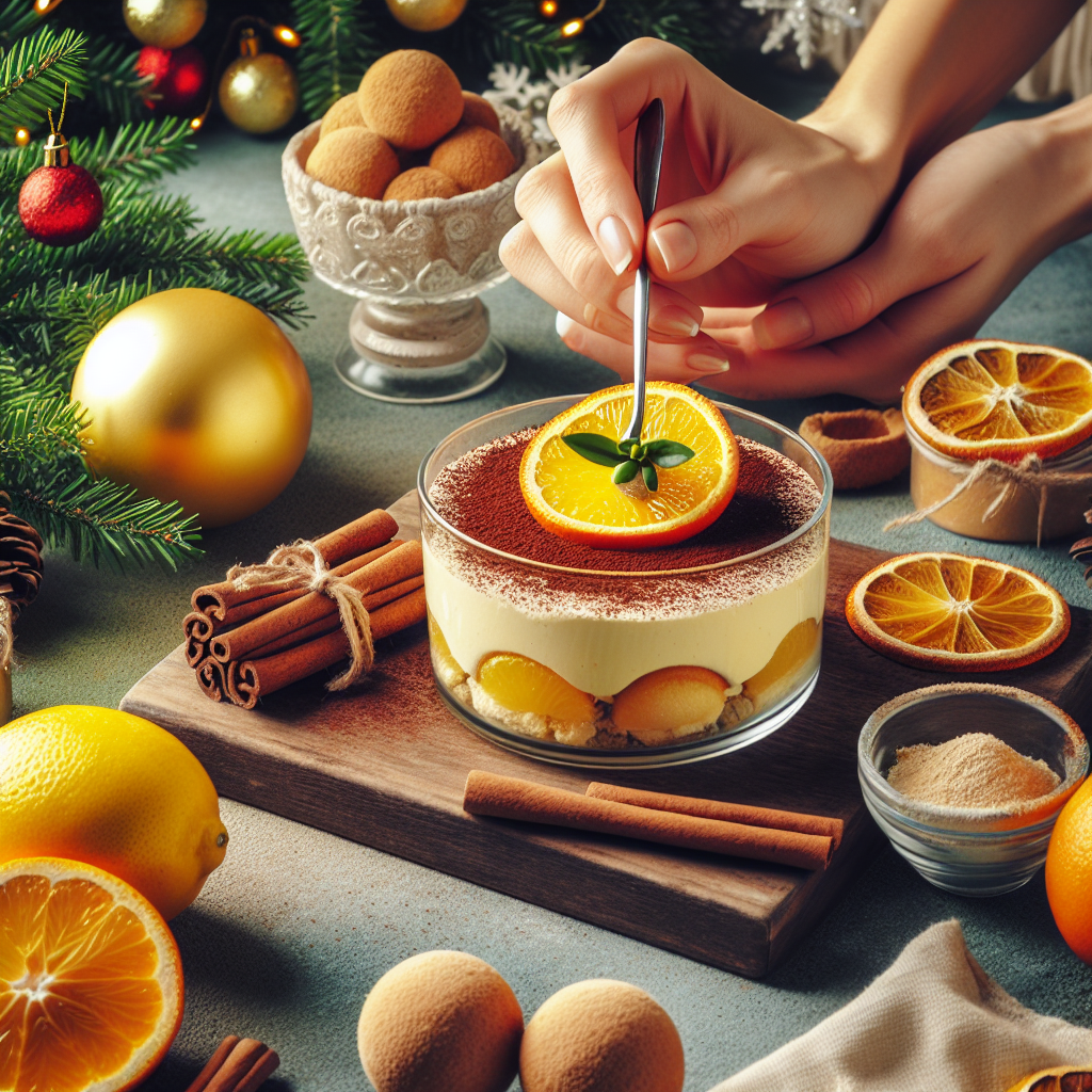 Natale comr preparare un Tiramisù agli Agrumi un delizioso e salutare dolce festivo