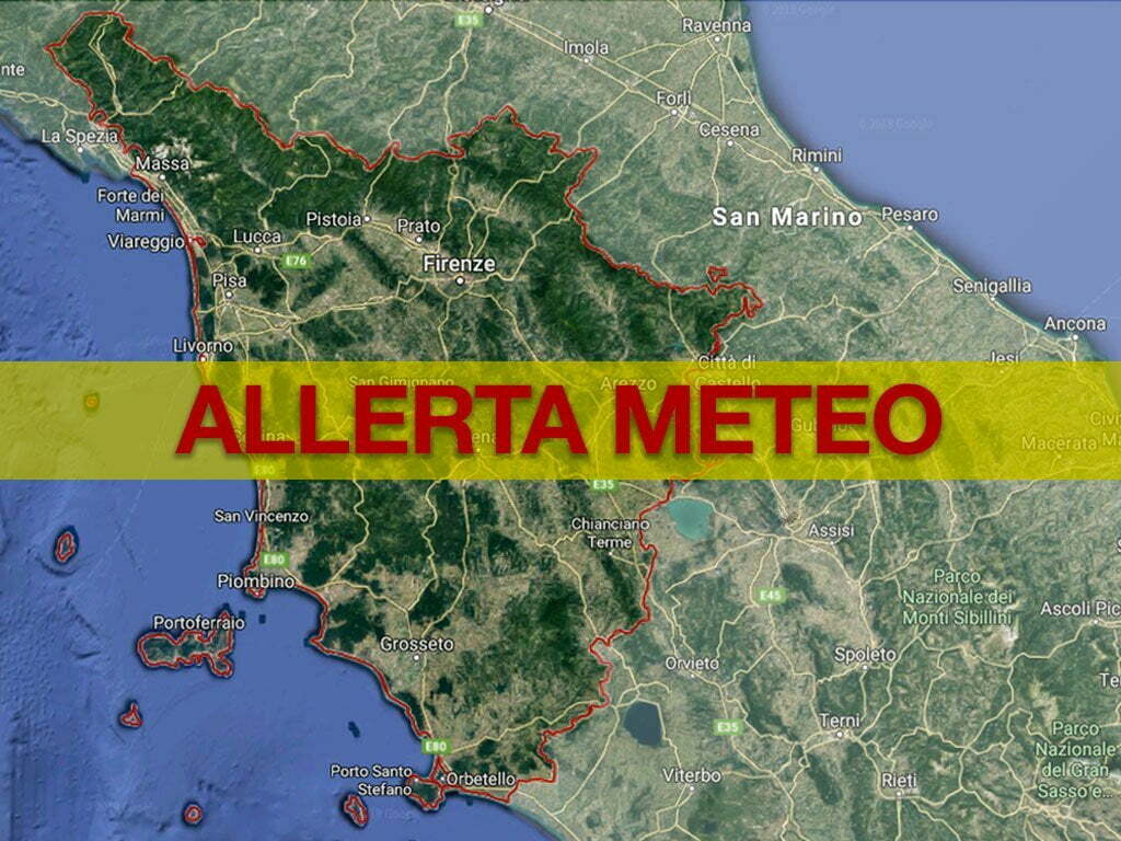 Allerta Meteo Toscana Codice giallo per vento sui rilievi domani