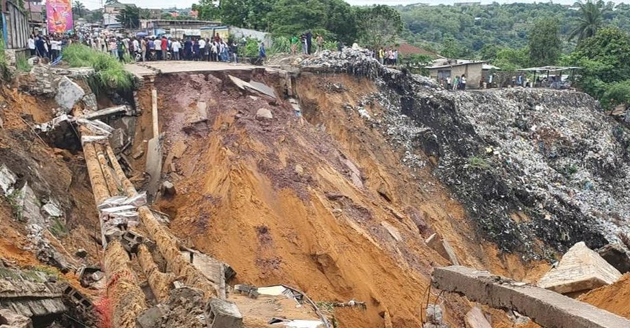 Alluvione in Congo frana trav