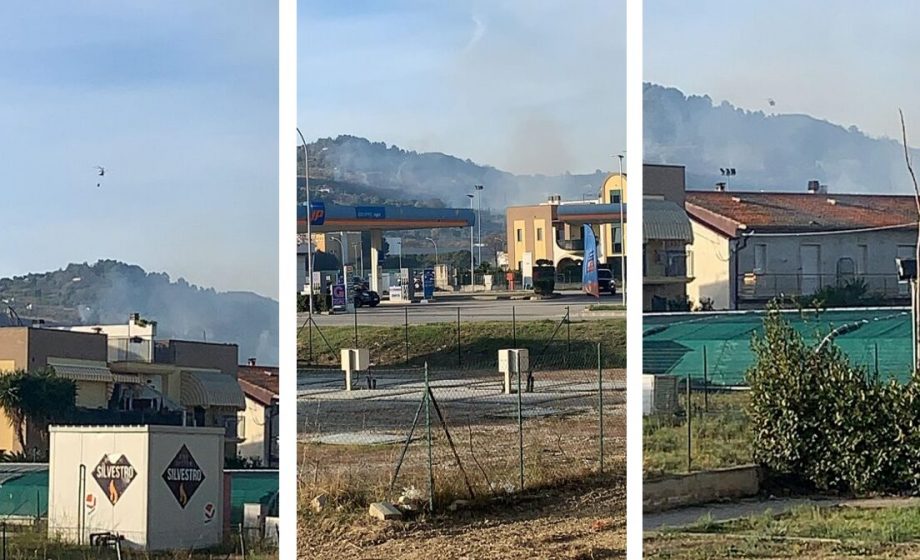 Incendi Marche Case minacciat