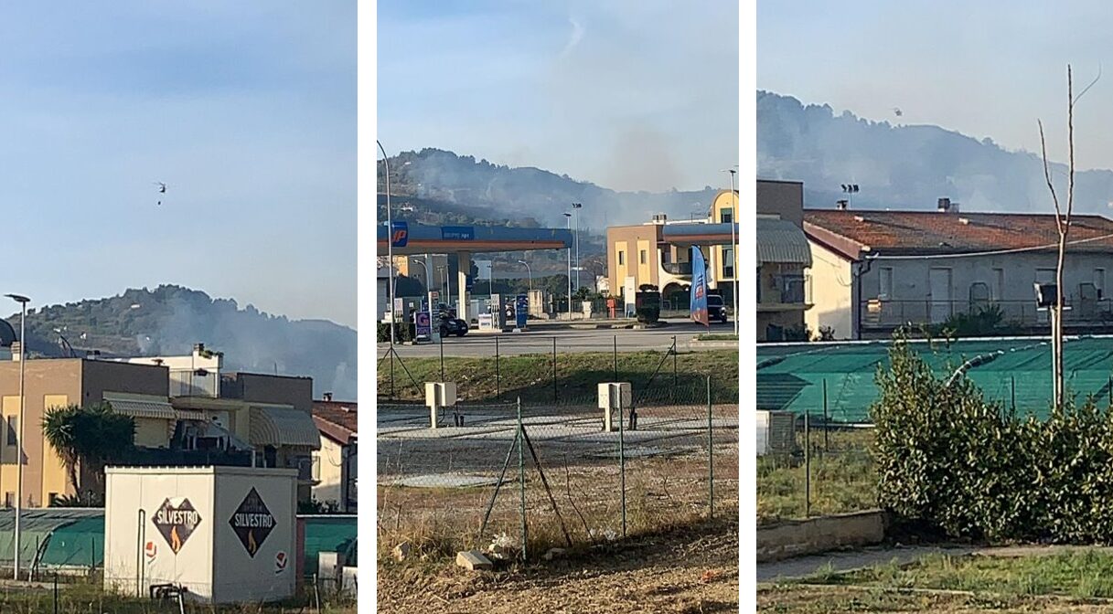 Incendi Marche Case minacciat