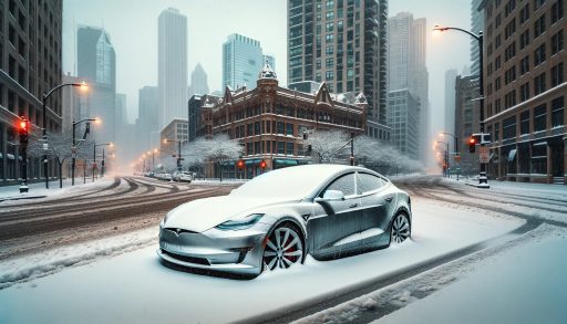 Tesla bloccate a Chicago batt