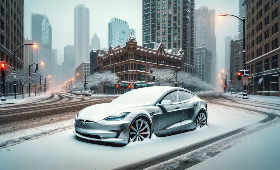 Tesla bloccate a Chicago batt