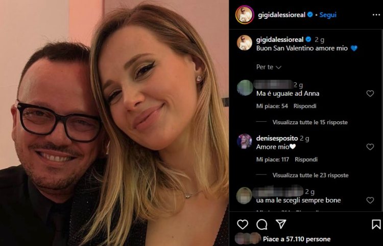 Denise Esposito e Gigi D'Alessio Instagram