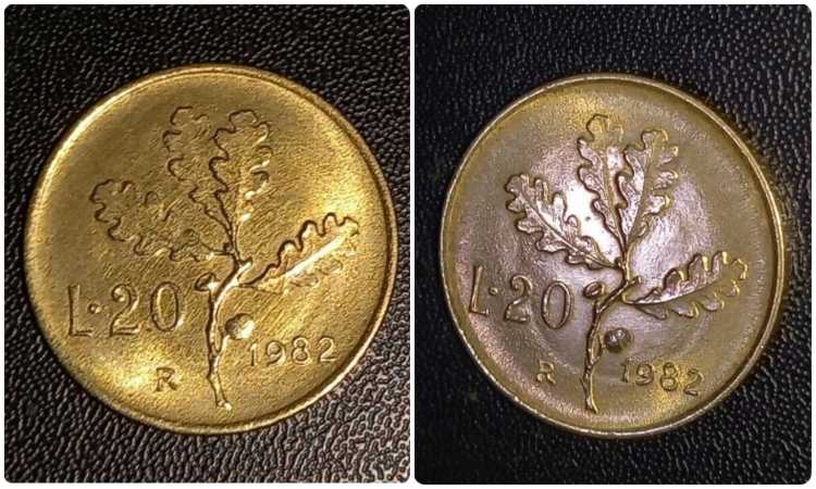 20 lire quercia 1982
