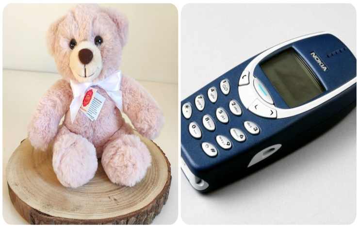 Orsetto Teddy e Nokia 3310 - Avvisatore.it